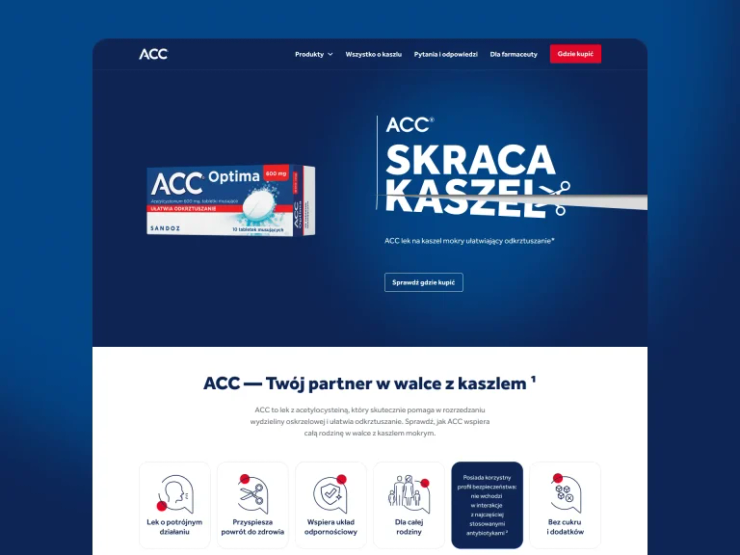 ACC: jak zbudowaliśmy stronę leku OTC wokół realnych pytań użytkowników