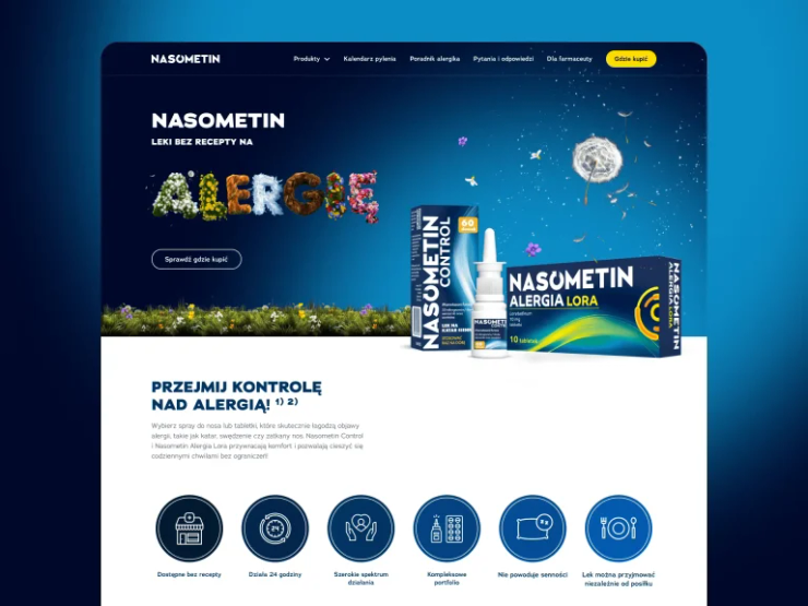 Nasometin: jak przebudowaliśmy stronę marki pod rosnące portfolio